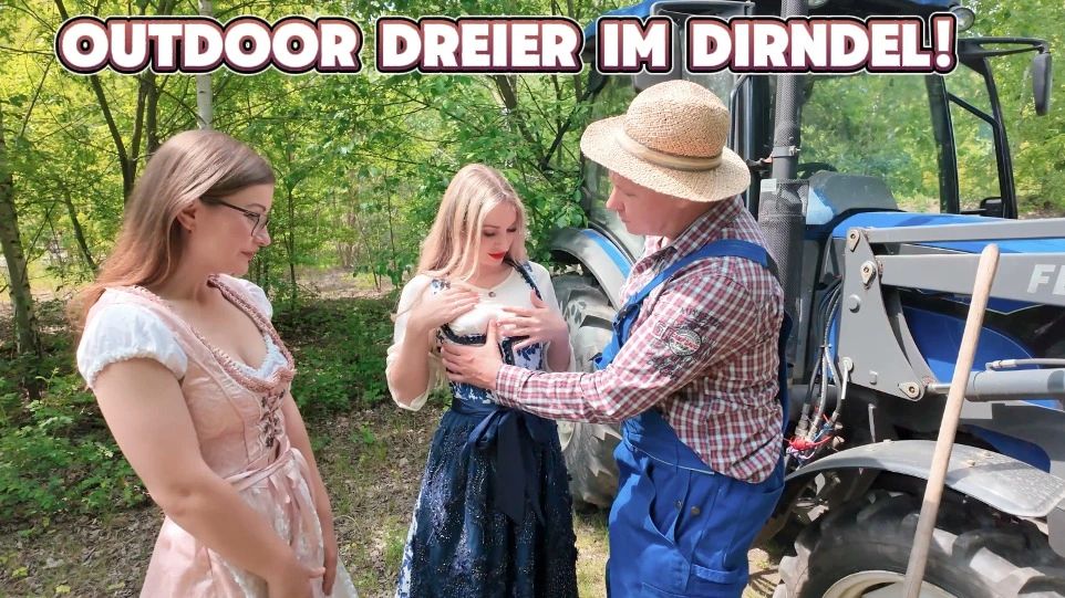 Outdoor Dreier im Dirndl!