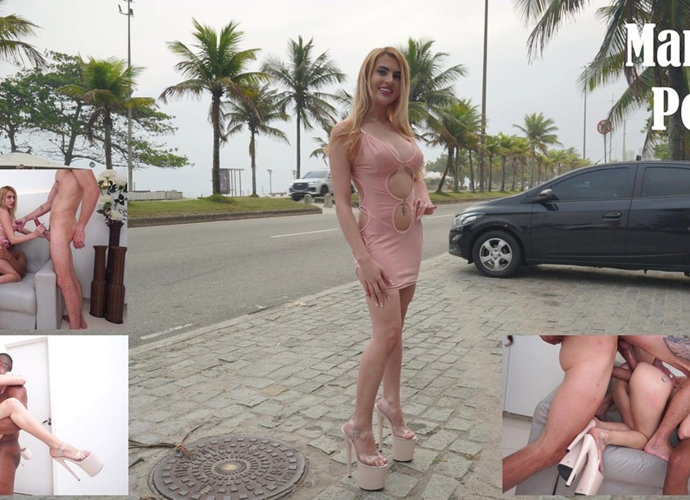 Lola Morango, Beautiful 22 years Brazilian blonde picked up at the beach & fucked by 3 huge cocks (DAP. Anal, ATM, monster cock, BBC) OB458