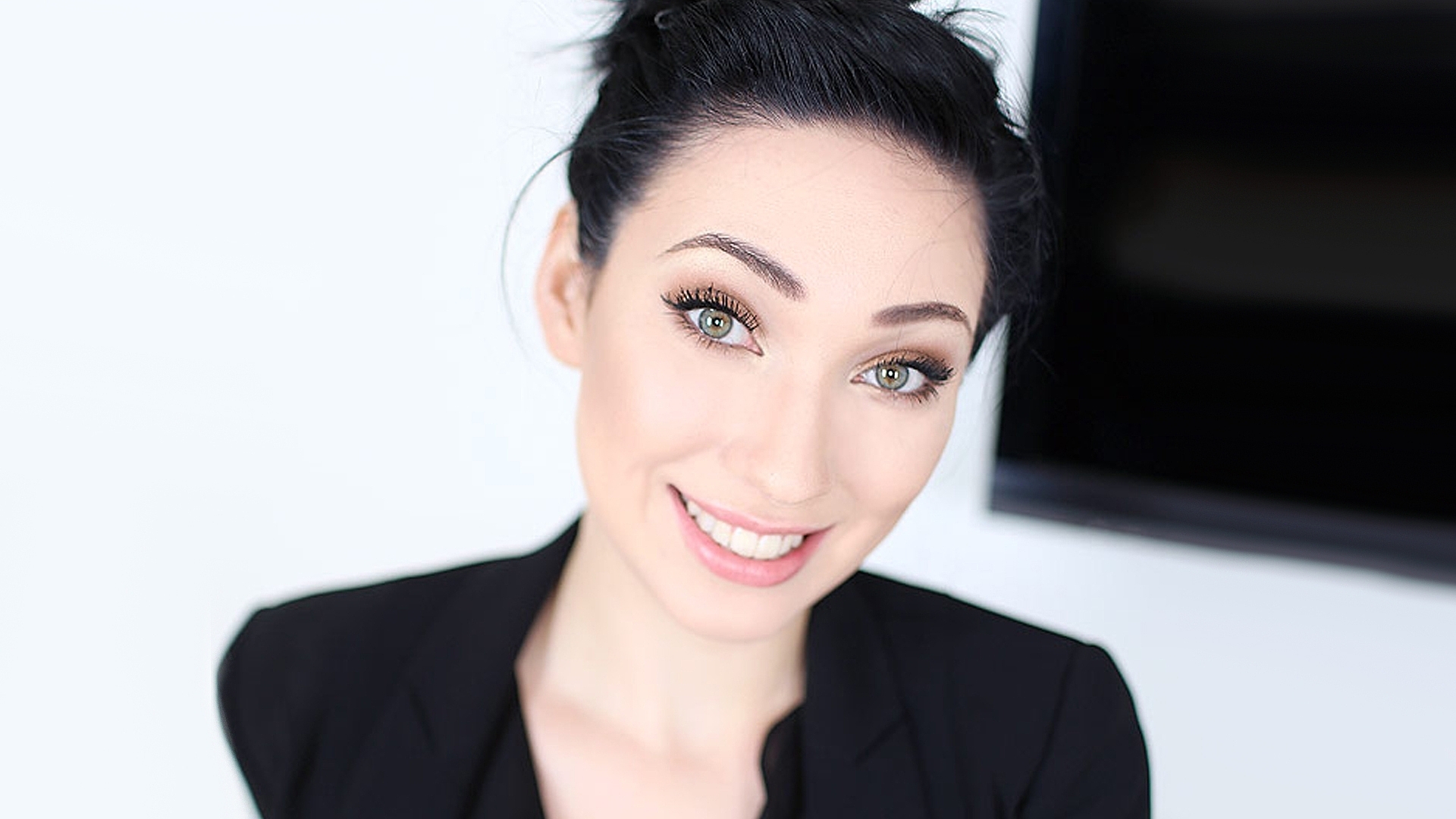 Sasha Nexx (aka Aria Alexander) POV, Black-Haired Teen Beauty Sucks, Fucks and Swallows Cum