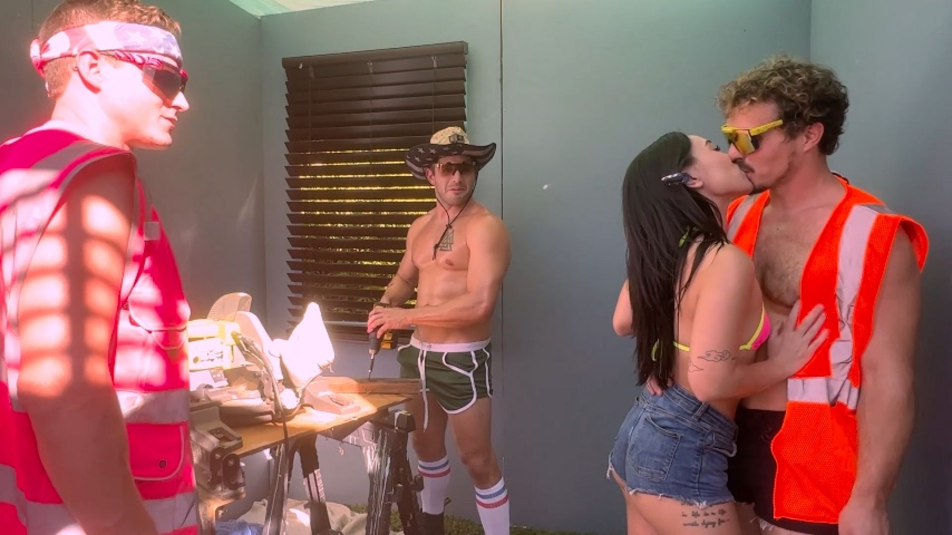 Group fuck with KimmyKimm, RobbyApples & ShawnAlf