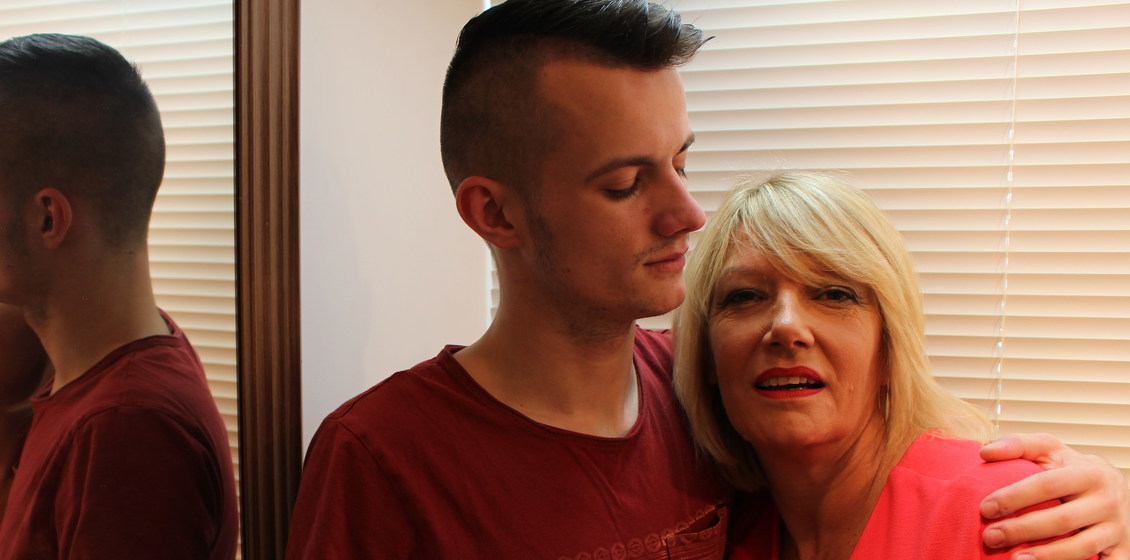 British housewife giving her toy boy's dick a workout