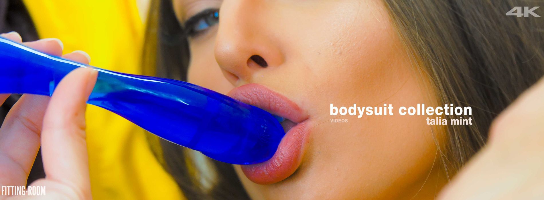 Talia Mint | Yellow Bodysuit For A Horny Model