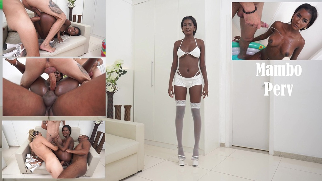 Jenny Pretinha , 20 years old Brazilian ebony with perfect breasts fucked by 4 huge cocks gets peed (DAP, DVP, Pissing on body, Anal, perfect breasts)