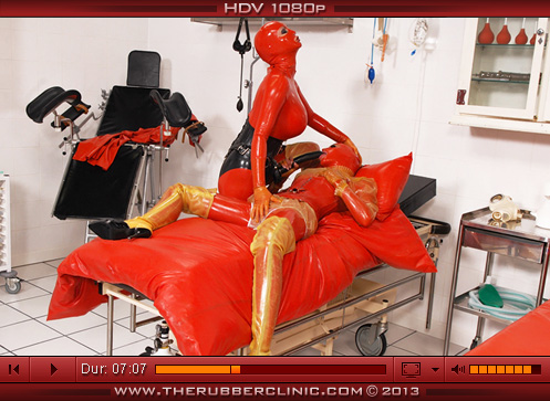 Matron's Plastic Piss Fuck Session Part 5