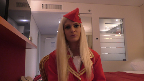 Blonde Hungarian Teen Air Hostess Huge Cum Swallow
