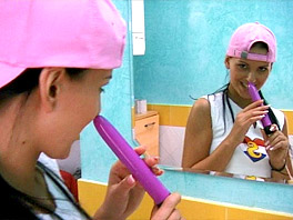 Anne loves her purple vibrator