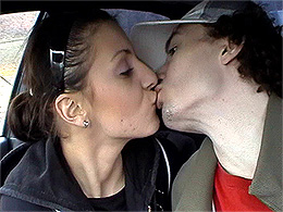 Front seat blowjob