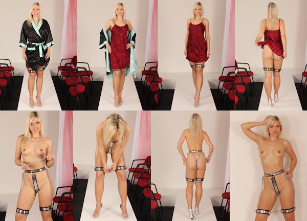 thigh bands on the catwalk