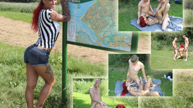 Horny outdoor sex with insanely wild Natalia