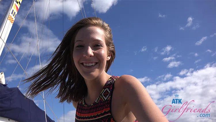 Molly Rocks A White Bikini