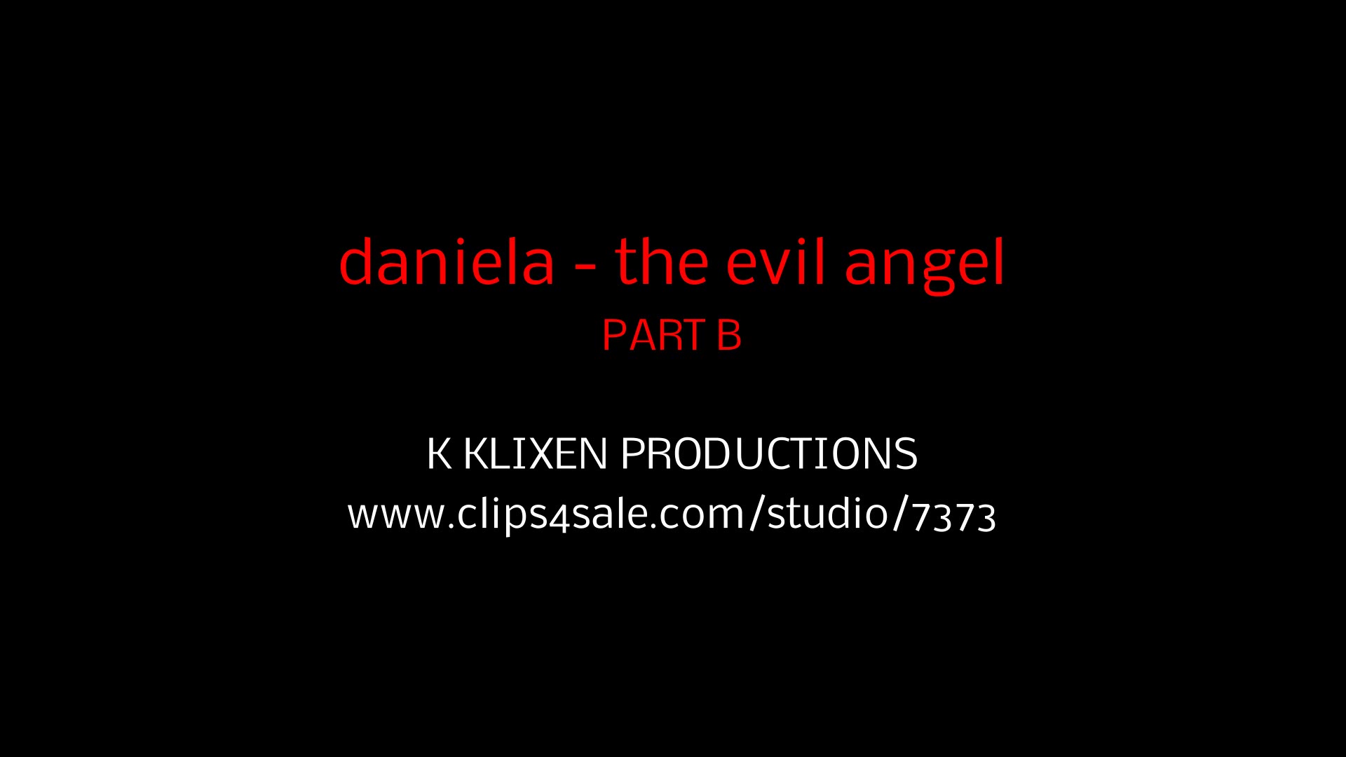 K daniela - the evil angel (PART B)