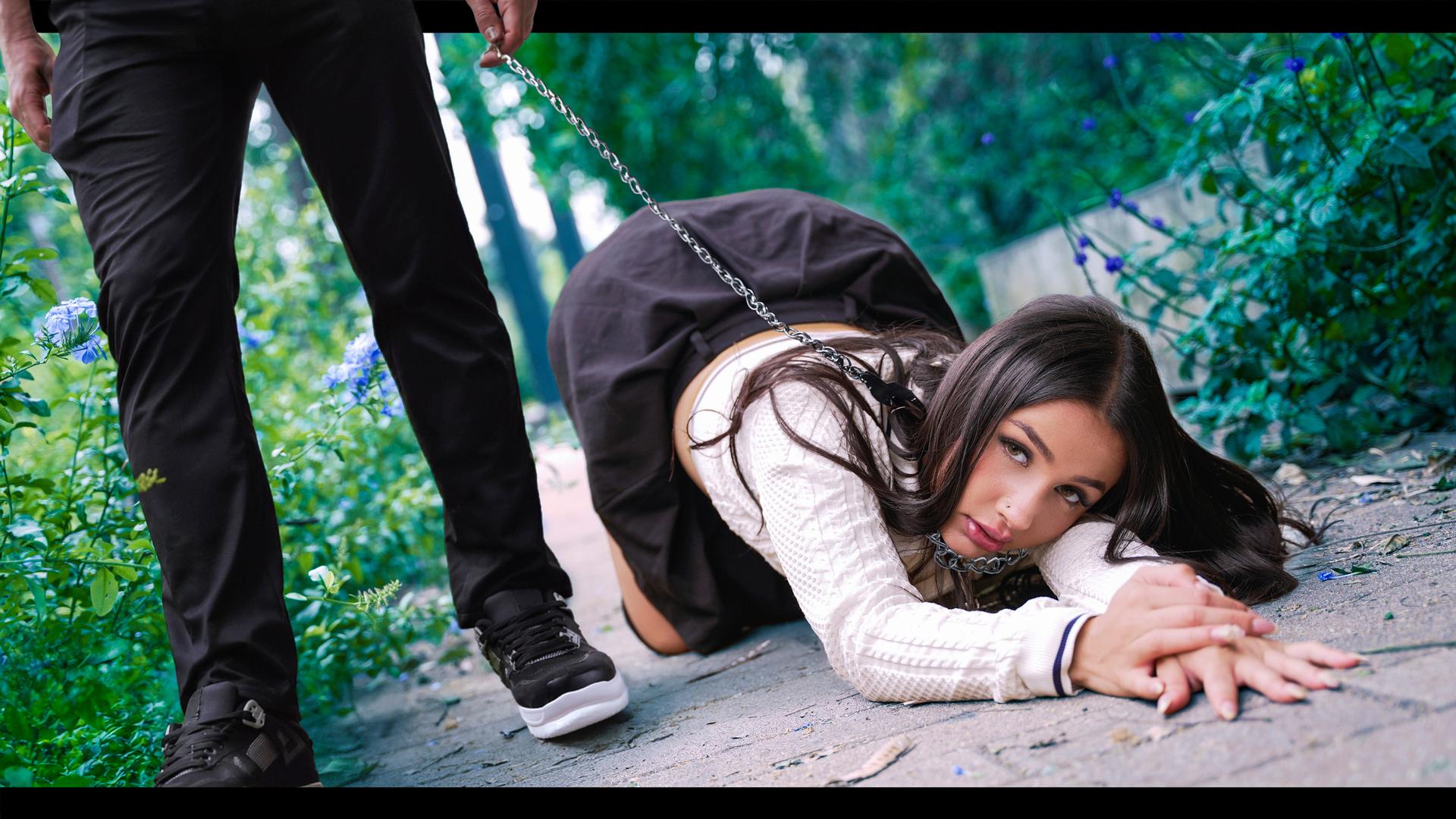 “I Can Follow Orders, Boss” Latina Fuck Toy On a Leash (Sofia Laurent Debut)
