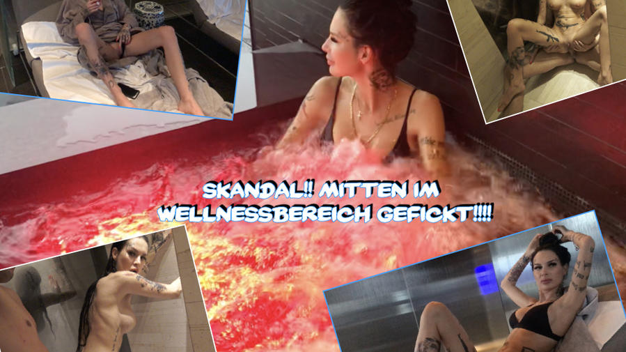 Scandal CREAMPIE! Fucked in the middle of the wellness area!