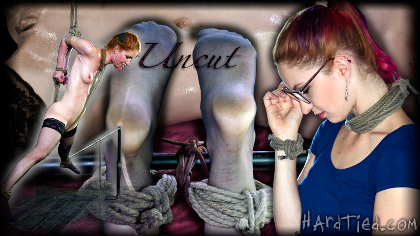 Uncut: No editing, one take. All the tying onscreen, no breaks for poor Calico.