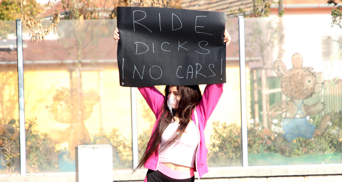 Ride dicks not cars!