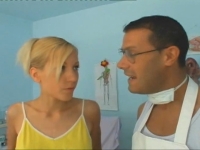 Deep pussy penetration with a long cock