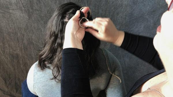Hair Bondage: the Ring Tie
