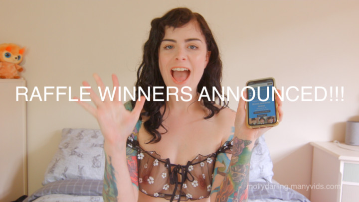 RAFFLE WINNERS ANNOUNCED