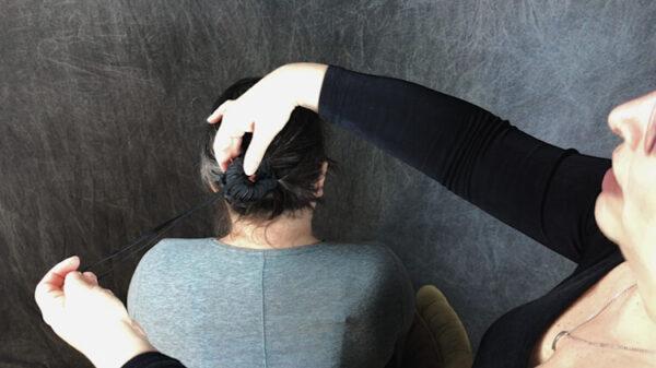 Hair Bondage: the Lark's Head Bar Tie