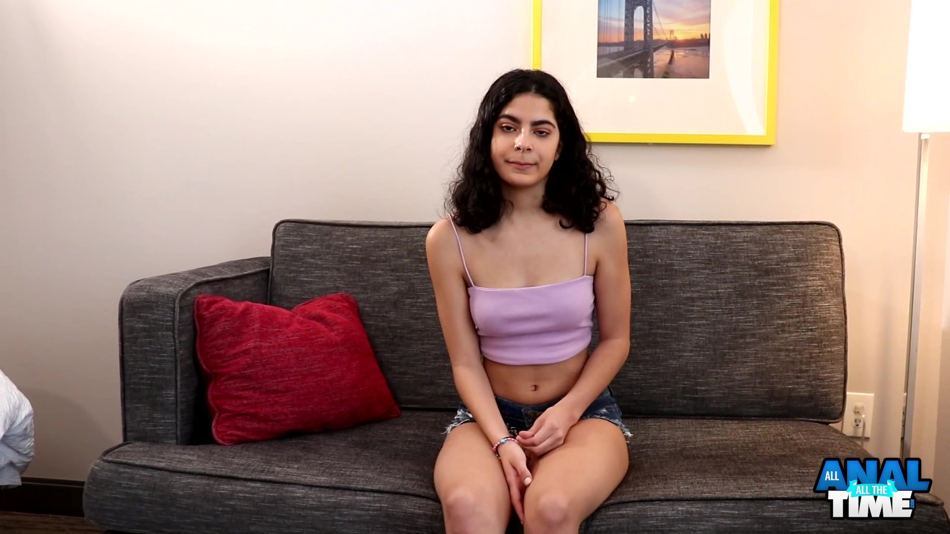 Eighteen Year Old Angel Gostosa Gets Her Ass Licked!