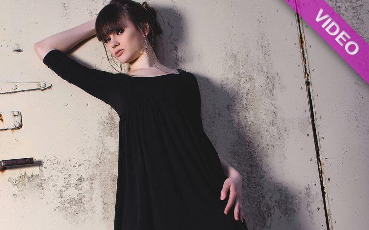 #124 Public stroll in ballet heels knee boots