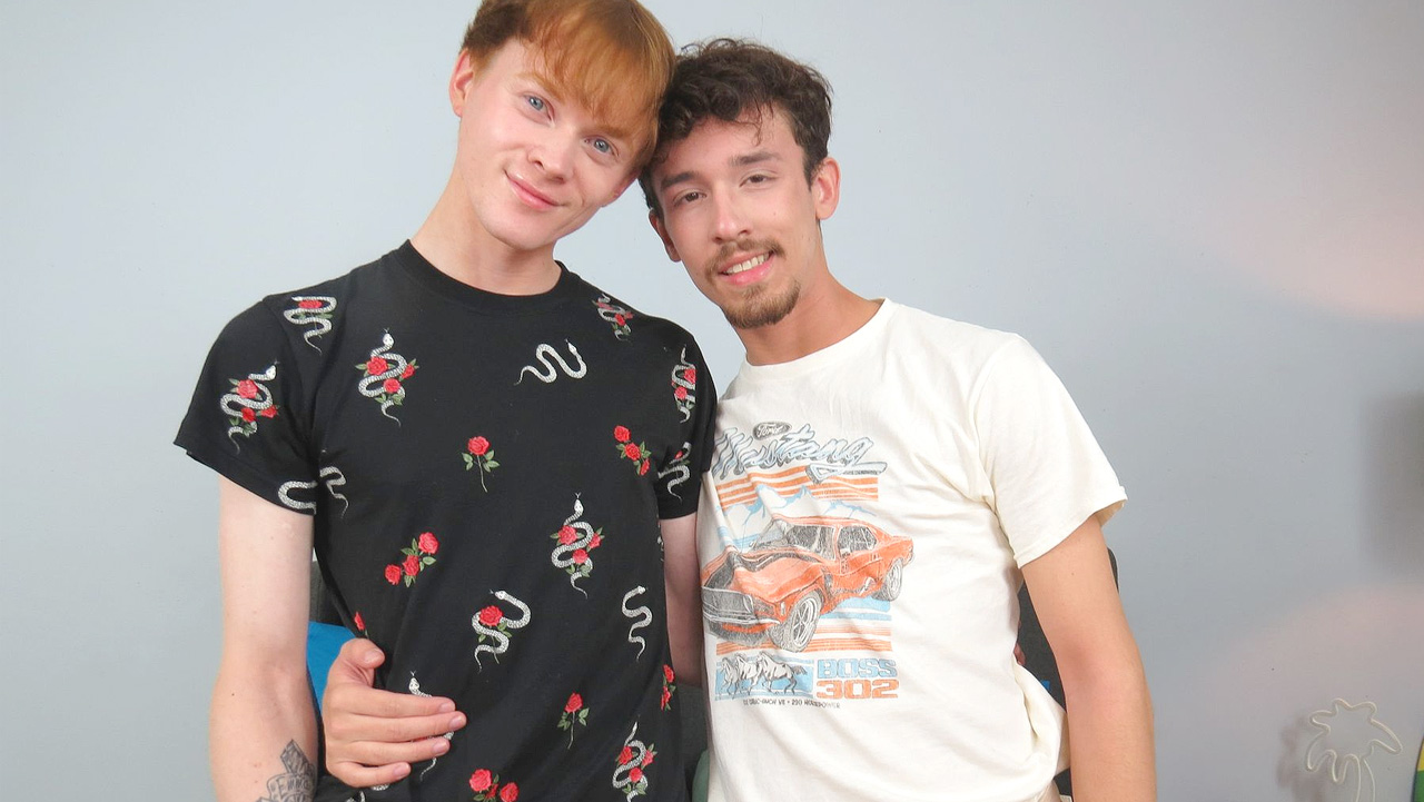 Cute Ginger Boy Dallas Goes Bareback With Twink Top Alex