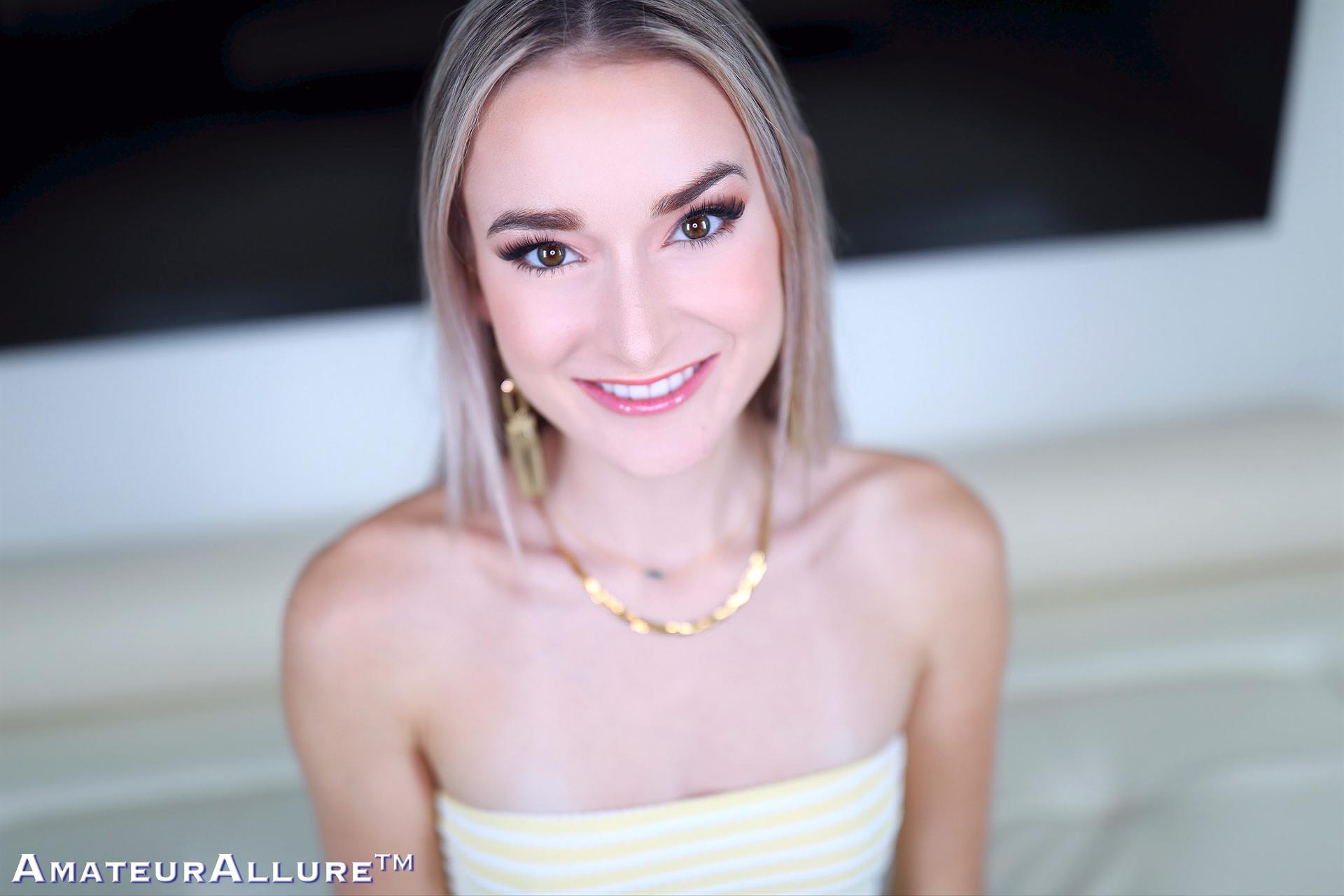 Amateur Alure Introduces Thea Summers Deep-Throating, Getting Fucked and Swallowing Cum