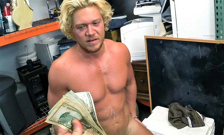 Blonde Muscle Surfer Dude Needs Cash