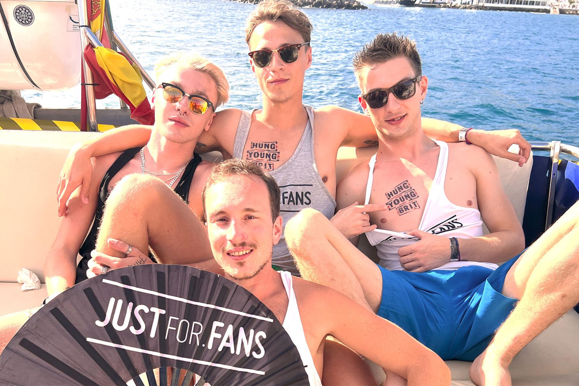 HYB lads sent 2 collect cum @Sex-crazed Public 🅱️🅱️ boat party