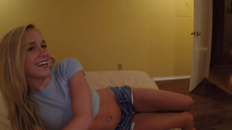 Bree Mitchells Swallows After a Heavenly Blowjob