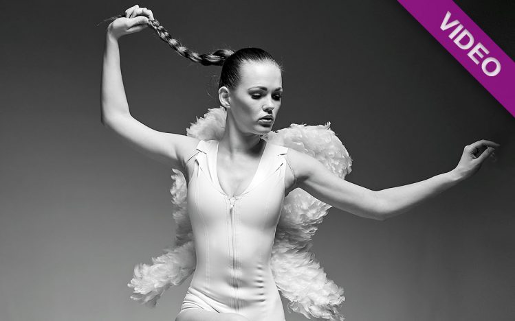 #250 – Black & White latex angel