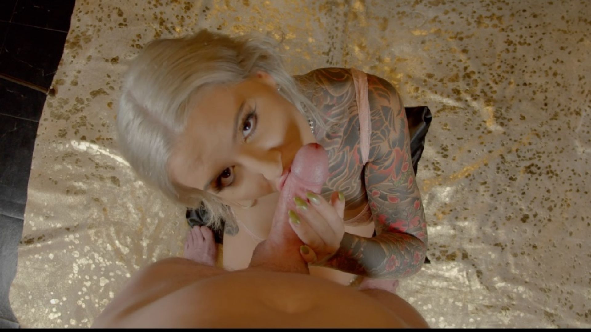 Older man fucks and facials tattooed latina with big tits