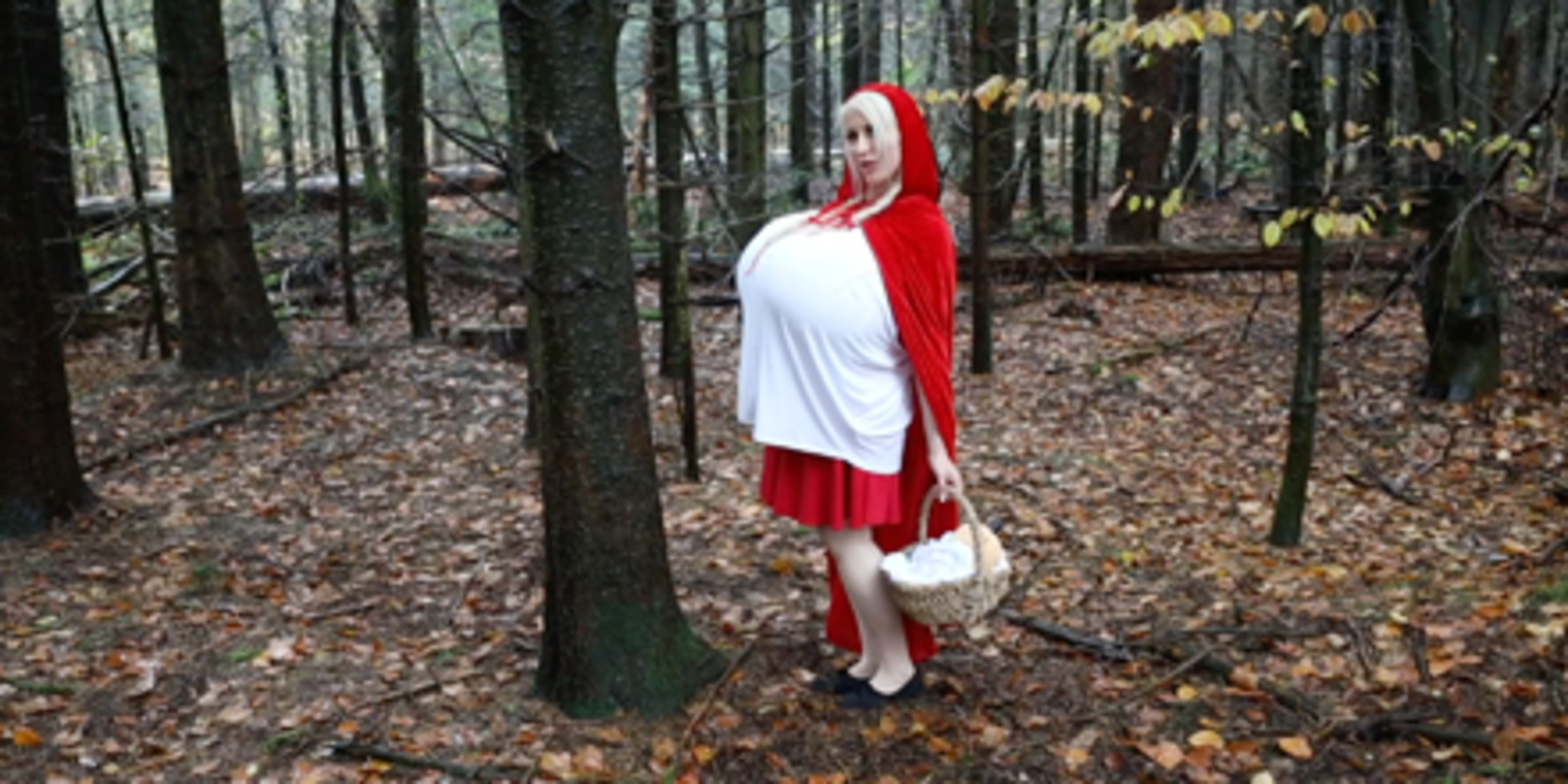 Beshine as Busty Little Red Riding Hood Halloween Video