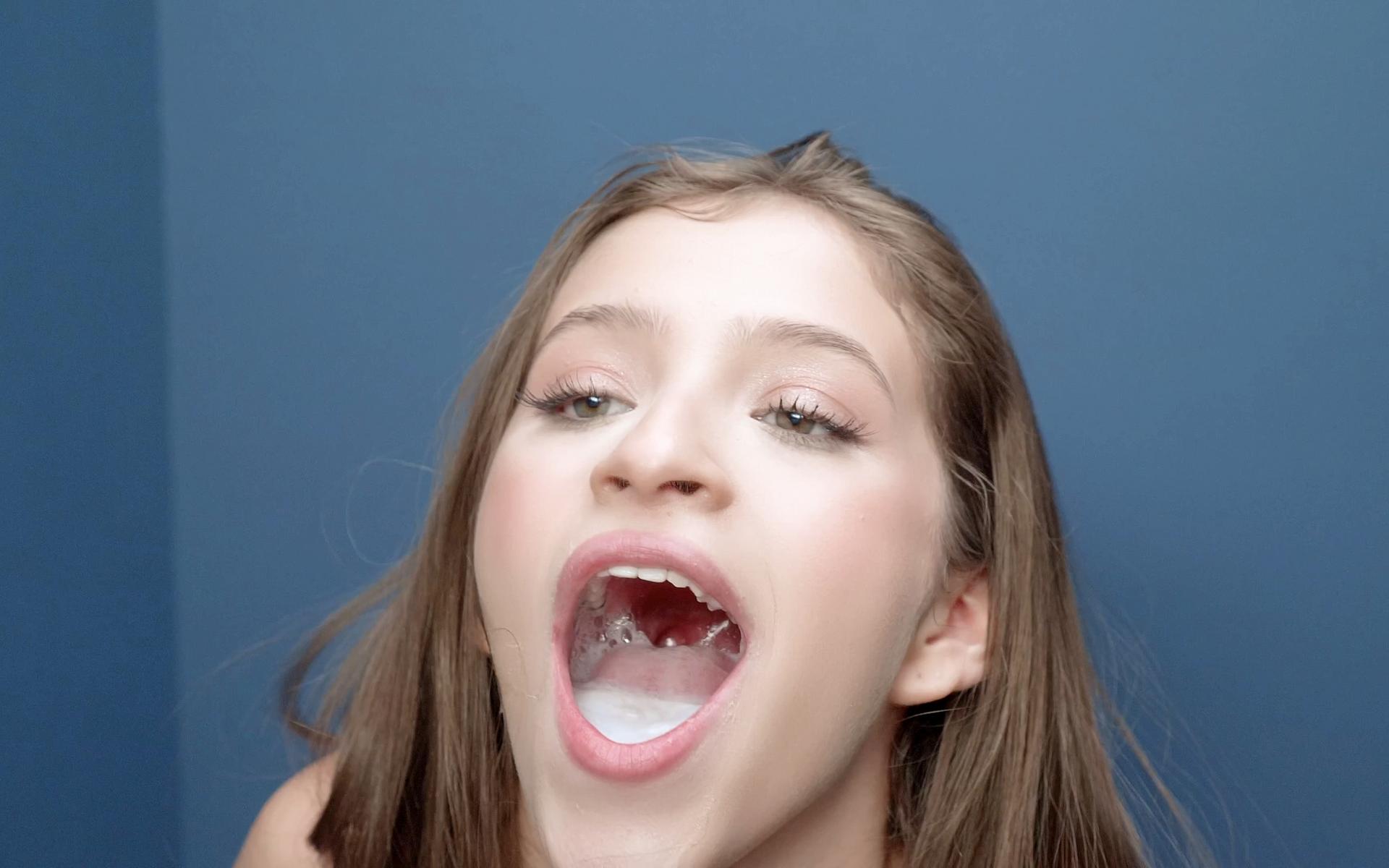 Molly and Sofia Smithx swallowing 17 gloryhole loads