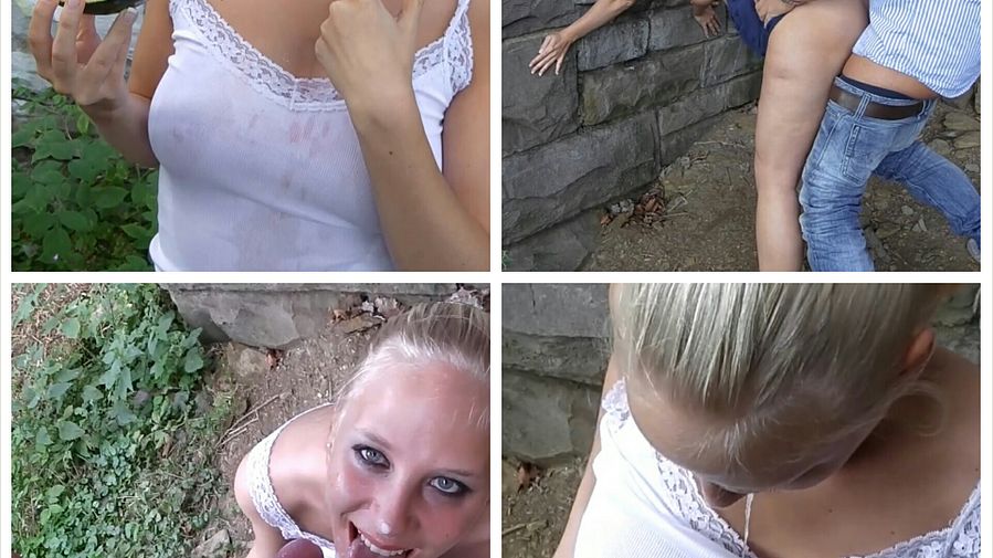 Sperm tastes horny as melon in wet top