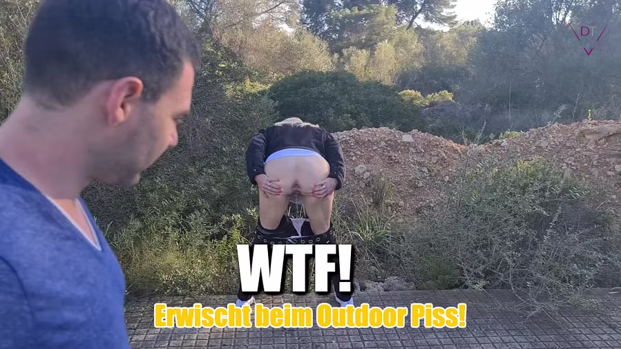 WTF! Caught pissing outdoors!