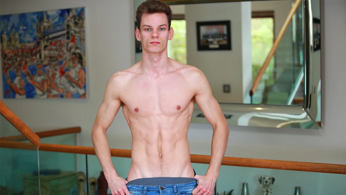 Young Martial Arts Expert Shows off his Ripped Body & Cums on his Chin!