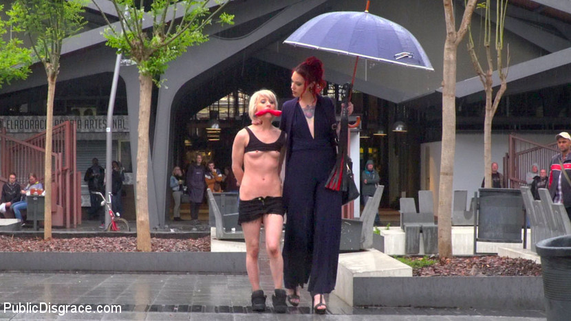 Eager Bitch Spanked And Flogged In The Rain! - Part 1