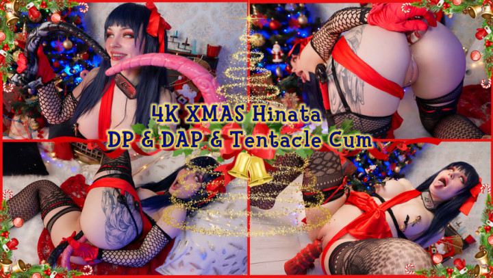 XMAS Hinata - DP & DAP & Tentacle Cum