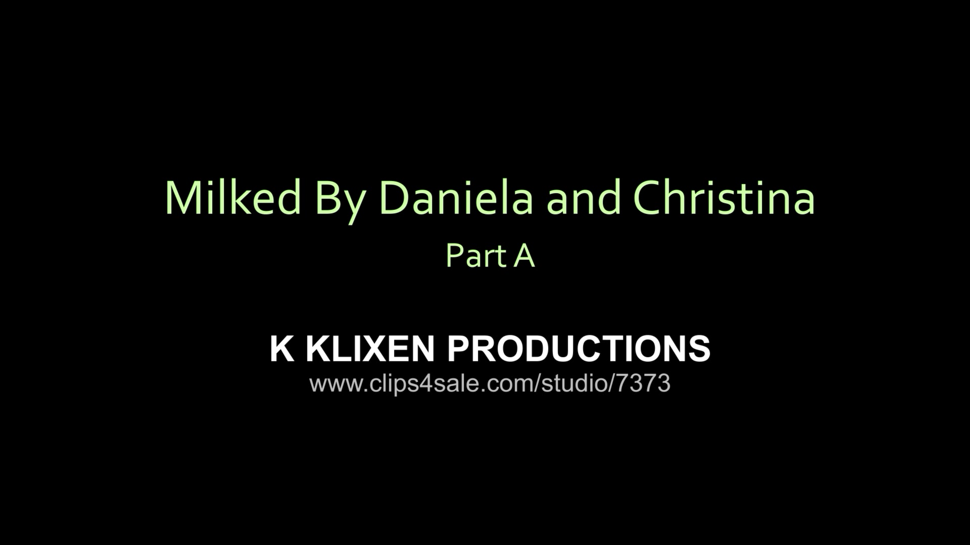 K milked by Daniela and Christina (PART A)