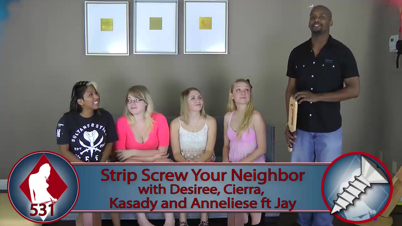 Strip Screw-Your-Neighbor with Anneliese, Cierra, Desiree, and Kasady (ft Jay)