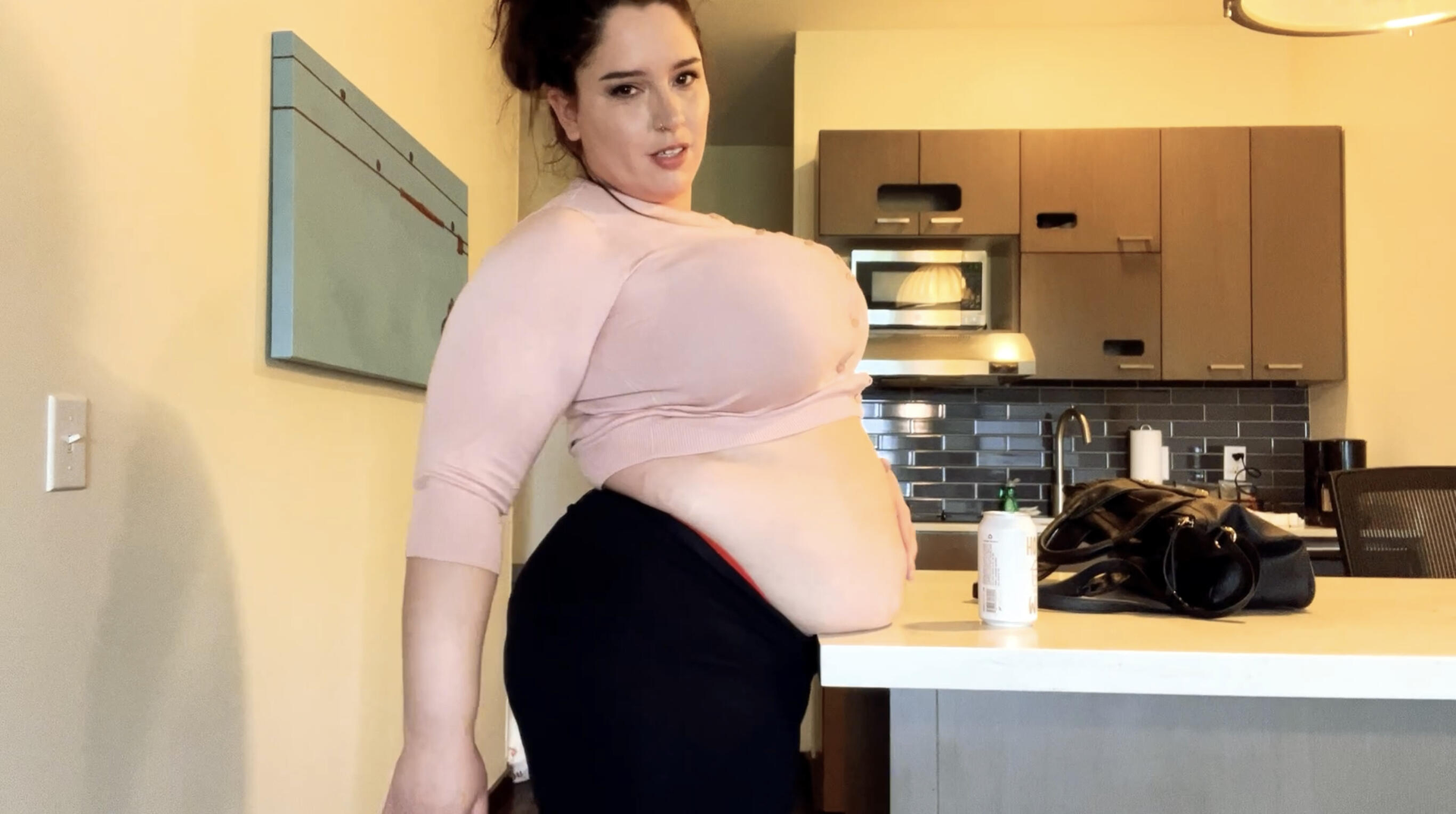 Your fat lush roommate realizes you’re a feeder: RP