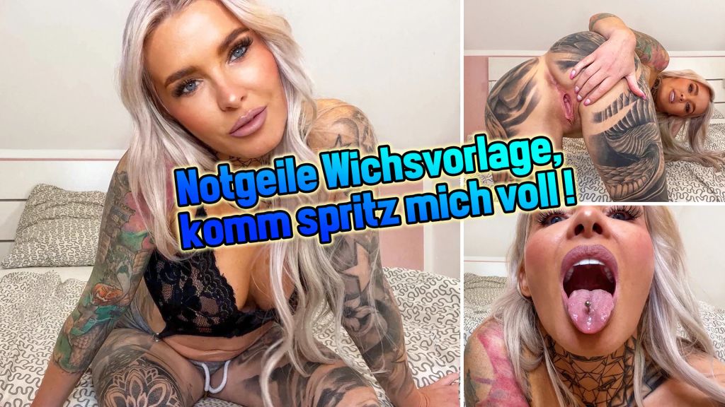 extrem horny slut, nut on me
