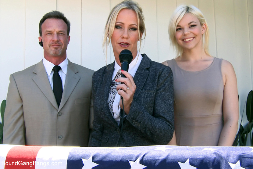 Vote Simone Sonay! Hot Blonde Dominated by Step-Mom & Gangbanged! DAP!