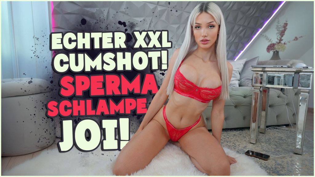 REAL XXL CUMSHOT! - CUM SLUTS JOI!