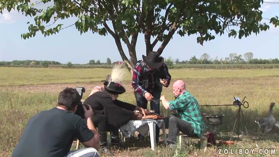 Oral gangbang backstage - 2.