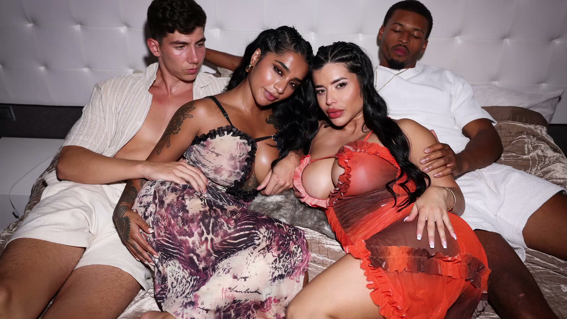 Boyfriend Swap. Interracial Rough Sex - Sar Retali, Yasmina Khan, Rocket Power & Brady Bud