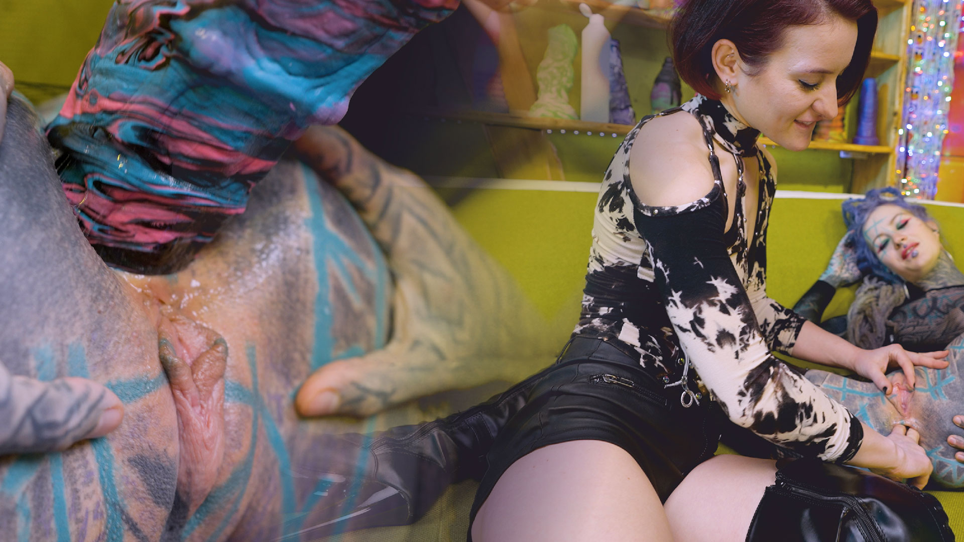 HARD ANAL play with big toys - 0% pussy