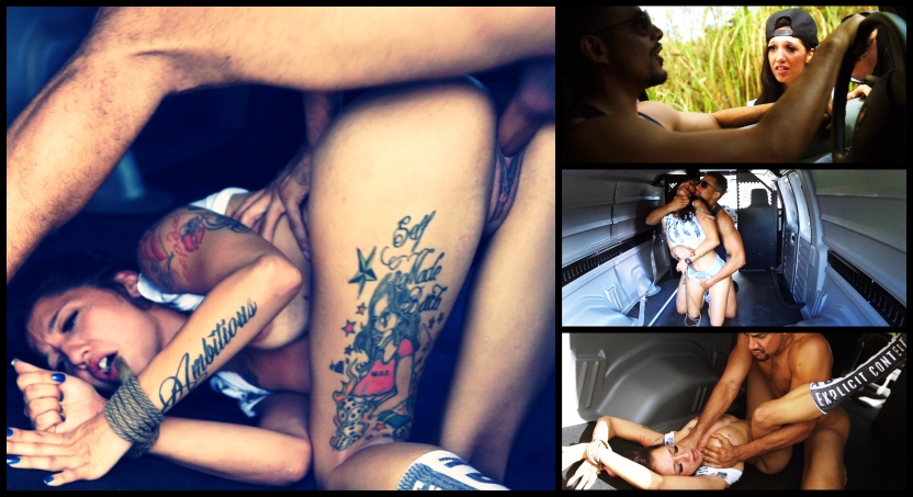 Stefania Mafra is Ditched & Must Endure Rope Bondage, Deepthroat BJ, Outdoor Rough Sex for a Ride