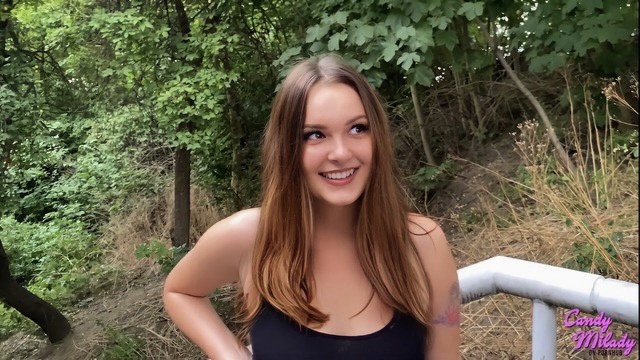 "Give me more money and fuck me!" Russian beauty showed boobs in public - Candy Milady